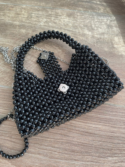 Handtasche aus Onyx schwarz - GRAYSS FASHION & HOME